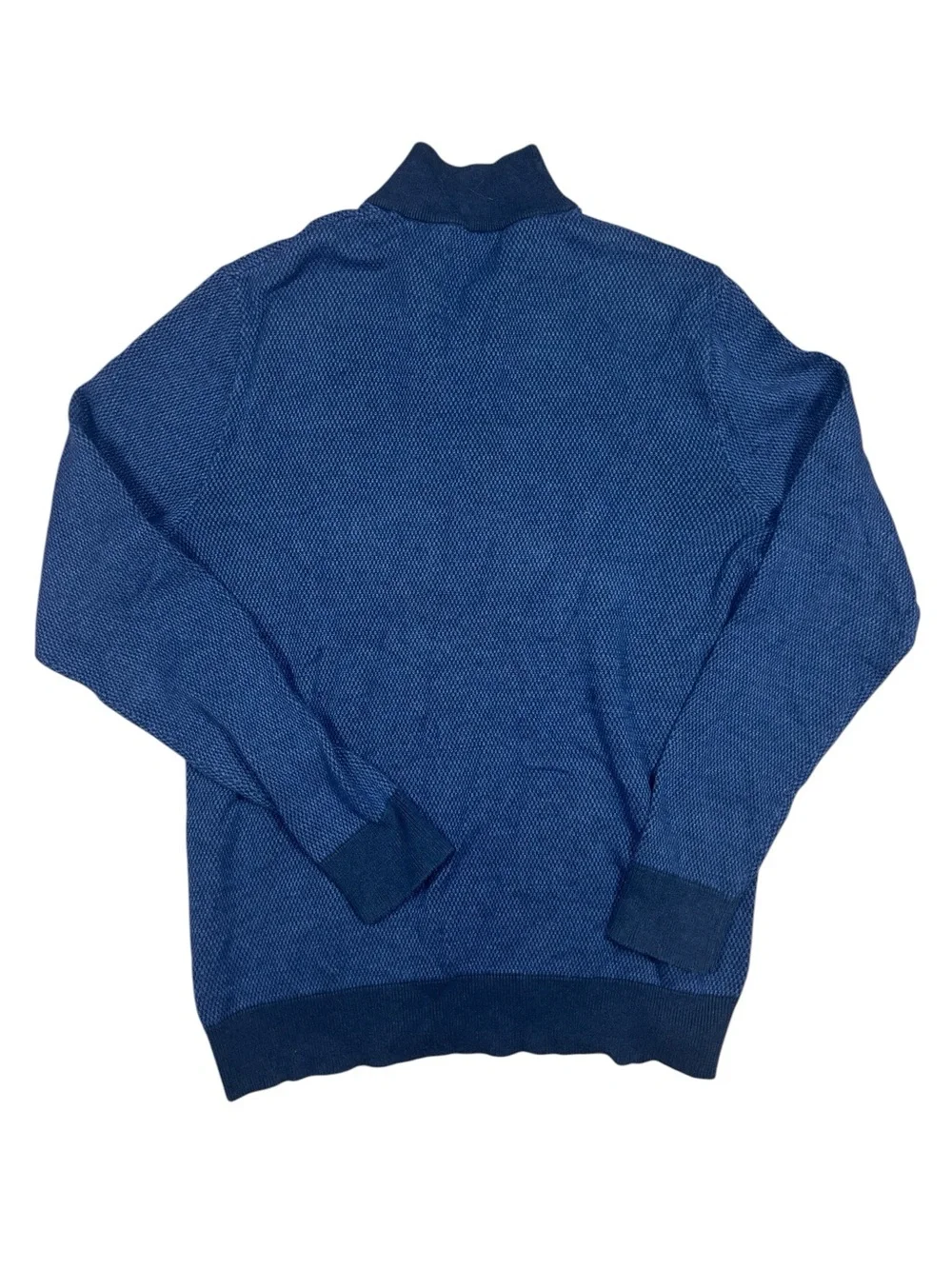 Vineyard Vines Sweater mens Medium Quarter Zip Pullover Navy Blue wool blend
